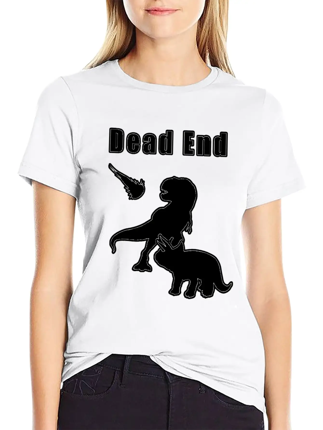 Dead End Dinosaurs Essential Cotton Tee For Daily Outfits – Unisex Style