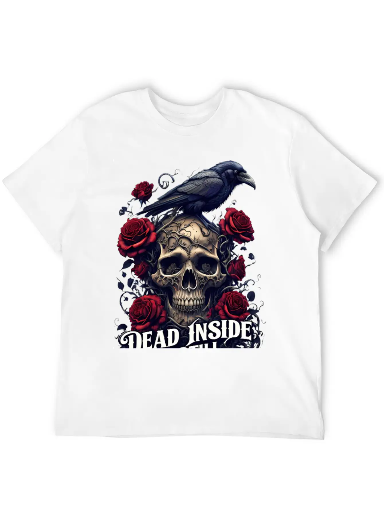 "Dead Inside, But Still Stylish" Timeless Short Sleeve Tee – Comfy And Minimalist Design