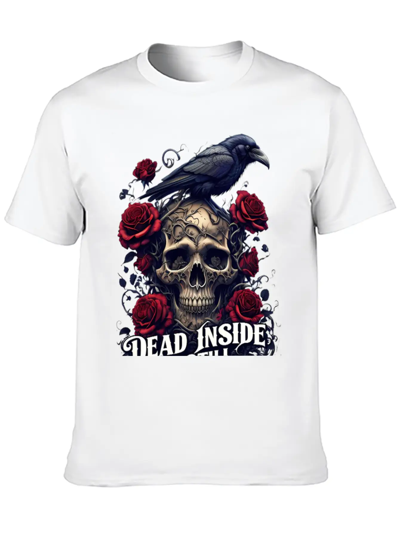 "Dead Inside, But Still Stylish" Timeless Short Sleeve Tee – Comfy And Minimalist Design