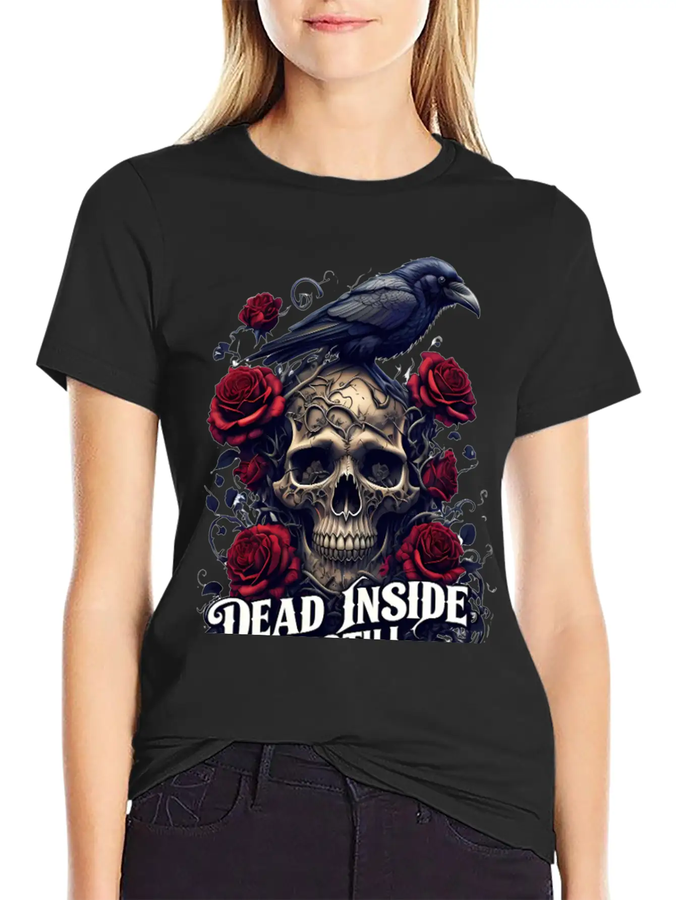 "Dead Inside, But Still Stylish" Timeless Short Sleeve Tee – Comfy And Minimalist Design