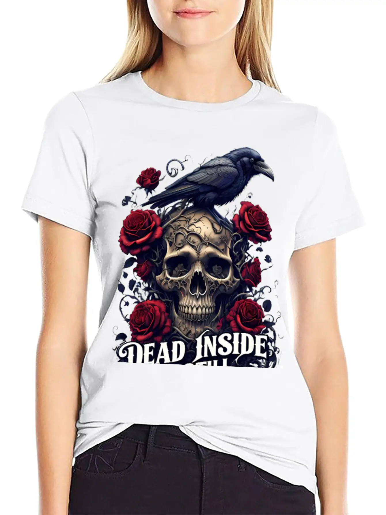 "Dead Inside, But Still Stylish" Timeless Short Sleeve Tee – Comfy And Minimalist Design