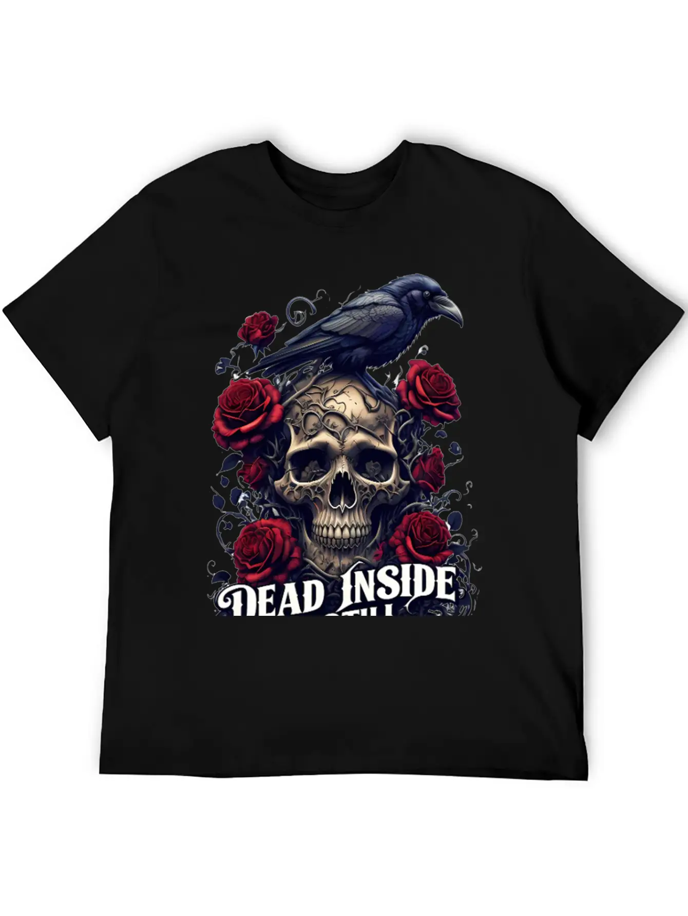 "Dead Inside, But Still Stylish" Timeless Short Sleeve Tee – Comfy And Minimalist Design