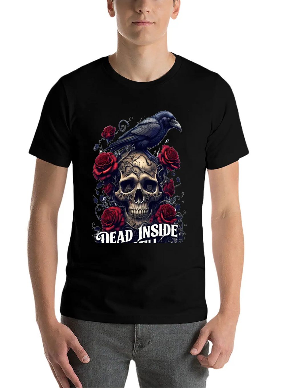 "Dead Inside, But Still Stylish" Timeless Short Sleeve Tee – Comfy And Minimalist Design