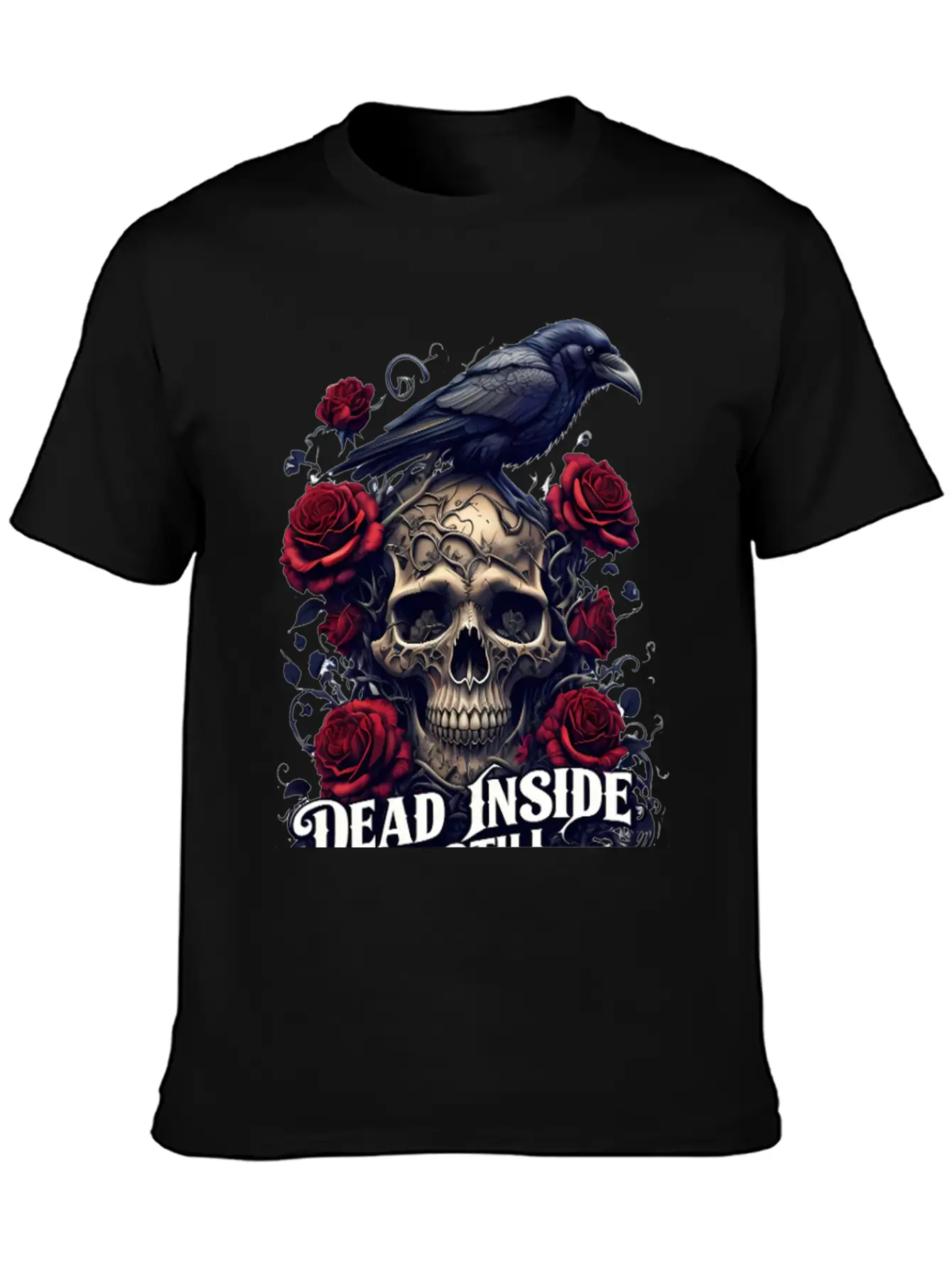 "Dead Inside, But Still Stylish" Timeless Short Sleeve Tee – Comfy And Minimalist Design