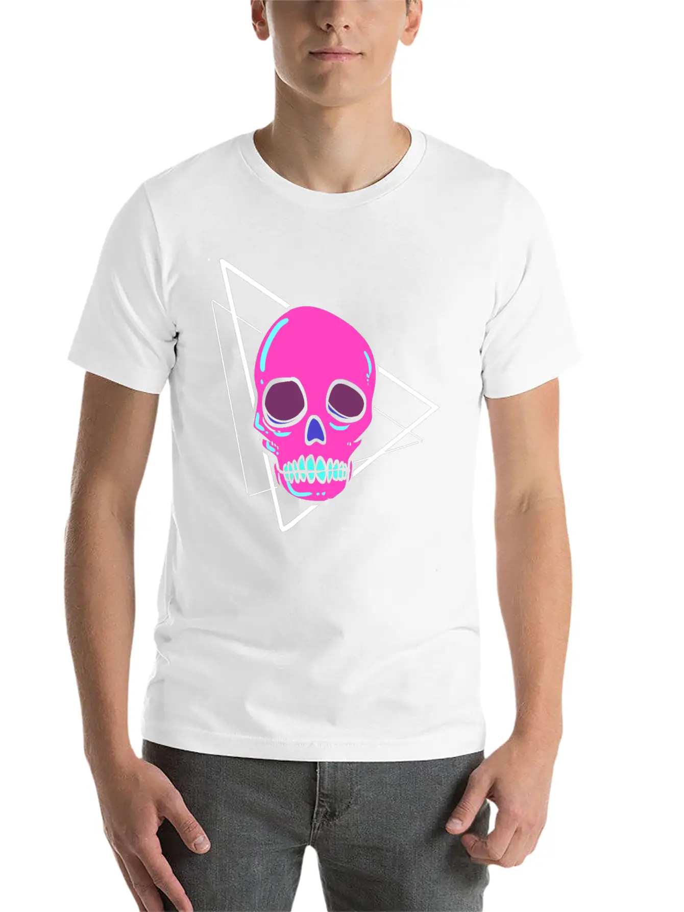 Dead Inside Skull Artist Gift Classic Cotton Tee – Unisex Comfort For Any Season