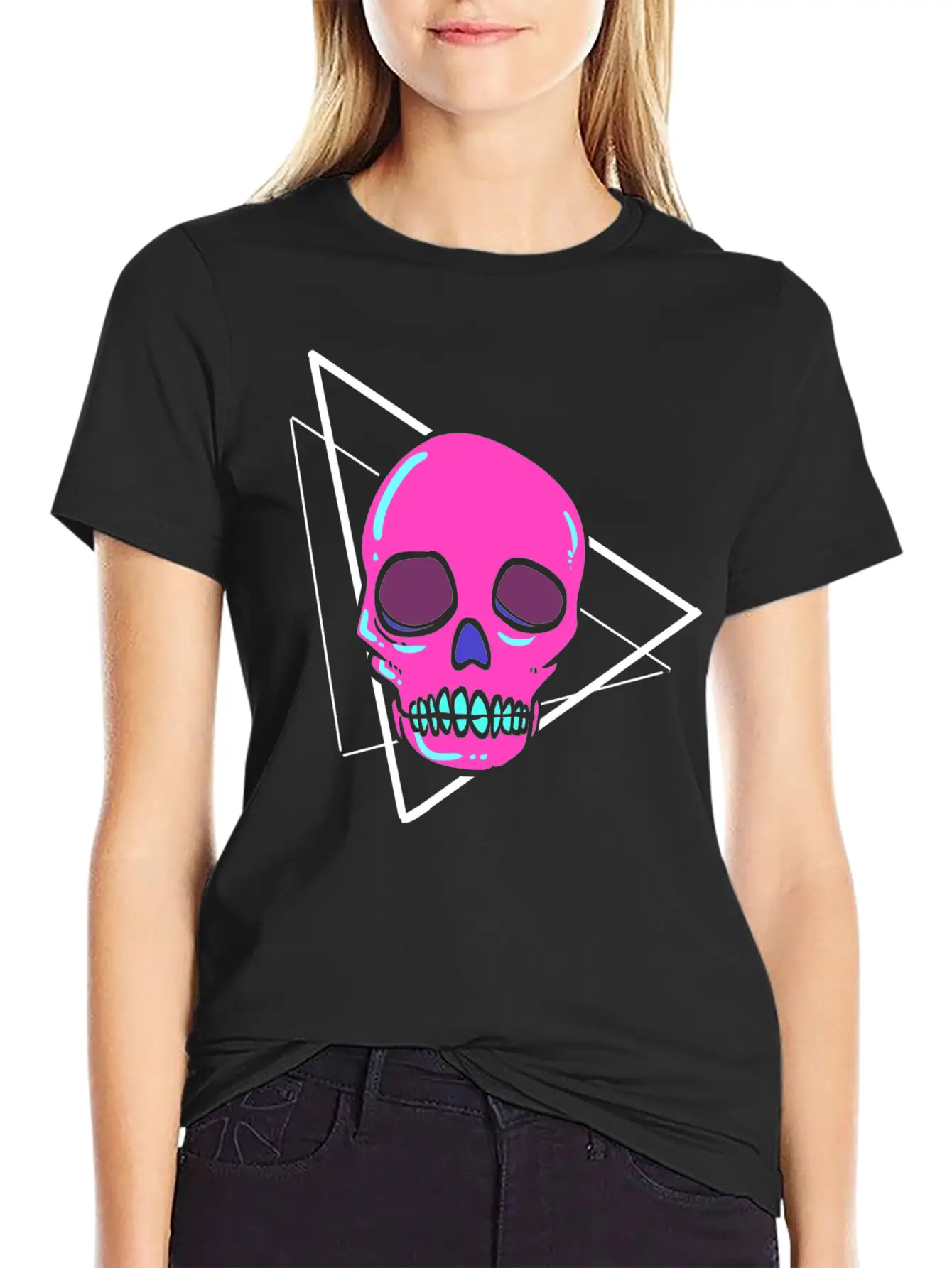 Dead Inside Skull Artist Gift Classic Cotton Tee – Unisex Comfort For Any Season