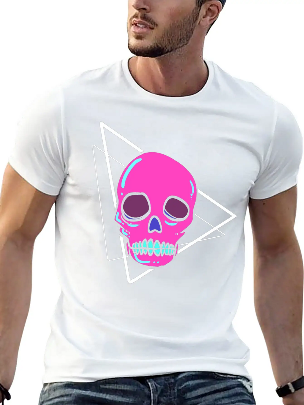 Dead Inside Skull Artist Gift Classic Cotton Tee – Unisex Comfort For Any Season