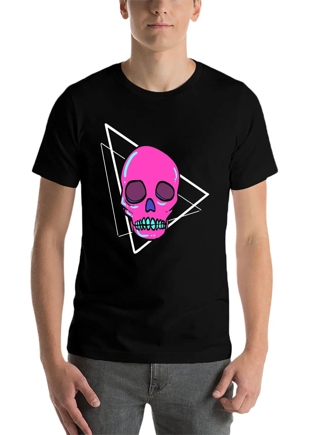 Dead Inside Skull Artist Gift Classic Cotton Tee – Unisex Comfort For Any Season