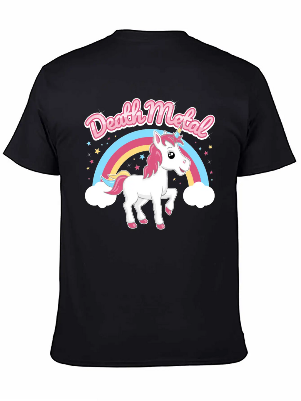 Death Metal Unicorn Stylish Everyday T-Shirt – Unisex Basic Cotton Tee