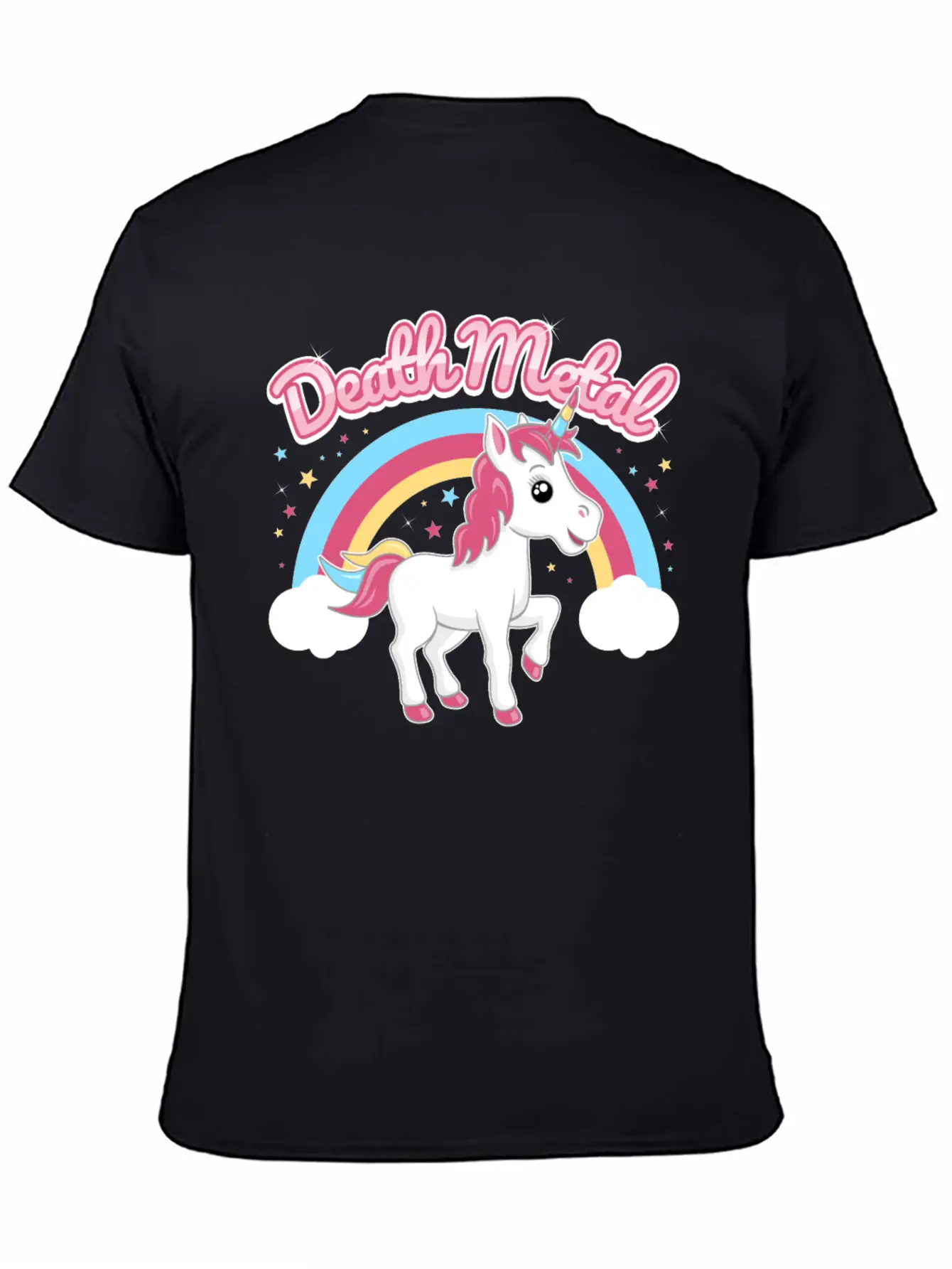 Death Metal Unicorn Stylish Everyday T-Shirt – Unisex Basic Cotton Tee