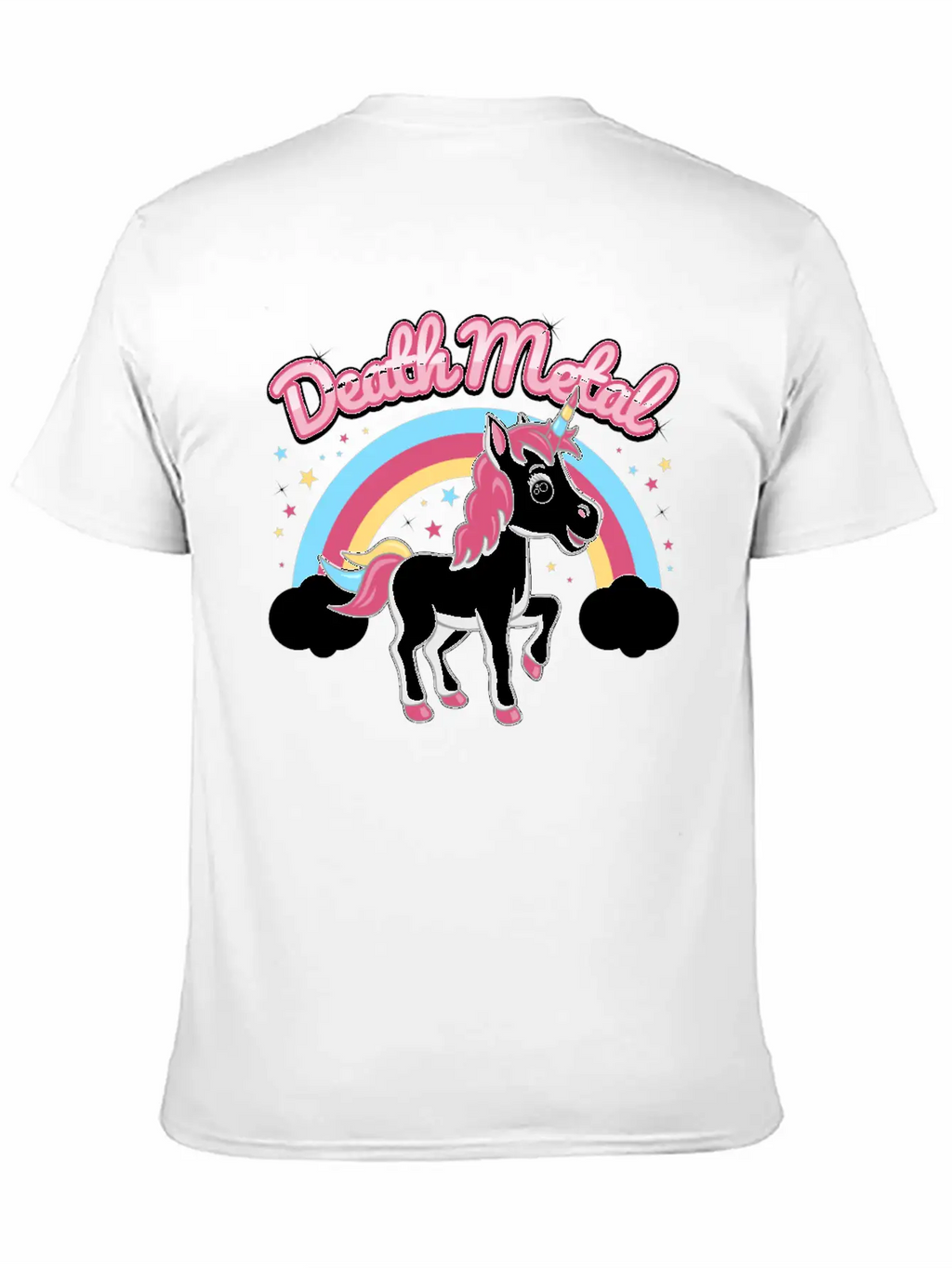 Death Metal Unicorn Stylish Everyday T-Shirt – Unisex Basic Cotton Tee