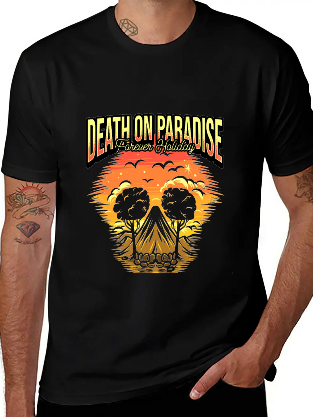 Death On Paradise/ Save The Planet Timeless Short Sleeve Tee – Comfy And Minimalist Design
