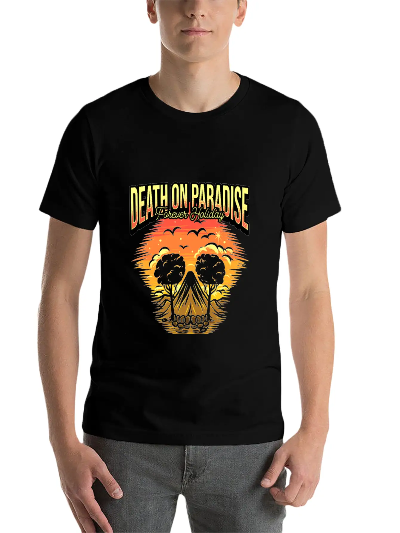 Death On Paradise/ Save The Planet Timeless Short Sleeve Tee – Comfy And Minimalist Design