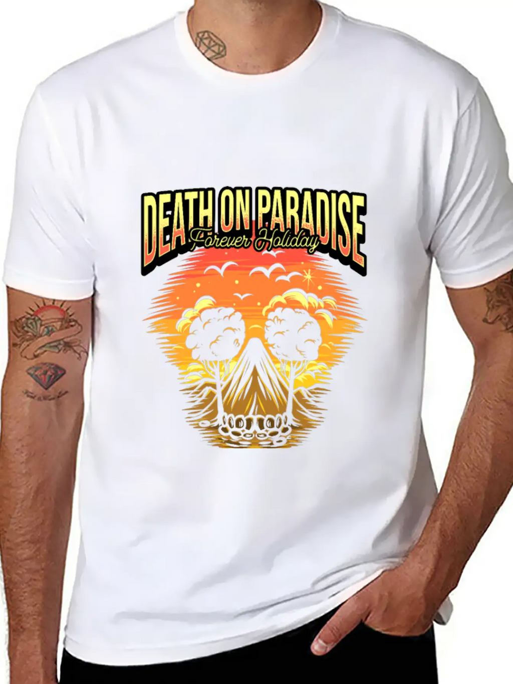 Death On Paradise/ Save The Planet Timeless Short Sleeve Tee – Comfy And Minimalist Design