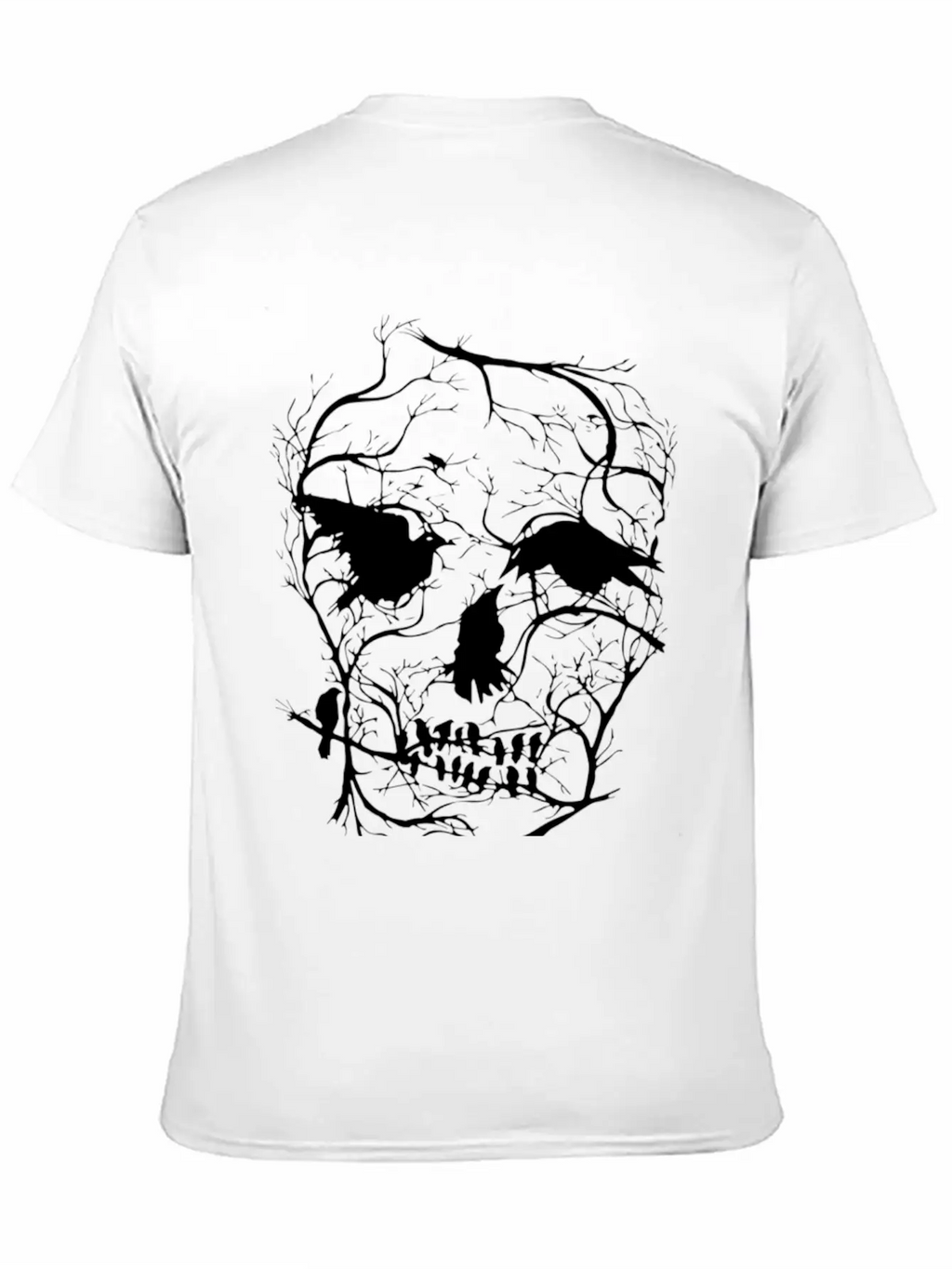 Death Skull Tree Bird Banksy Street Art Graffiti S Modern Fit Casual T-Shirt – Clean And Versatile Design