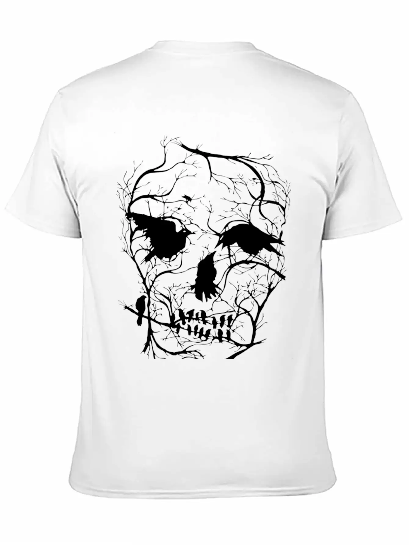 Death Skull Tree Bird Banksy Street Art Graffiti S Modern Fit Casual T-Shirt – Clean And Versatile Design