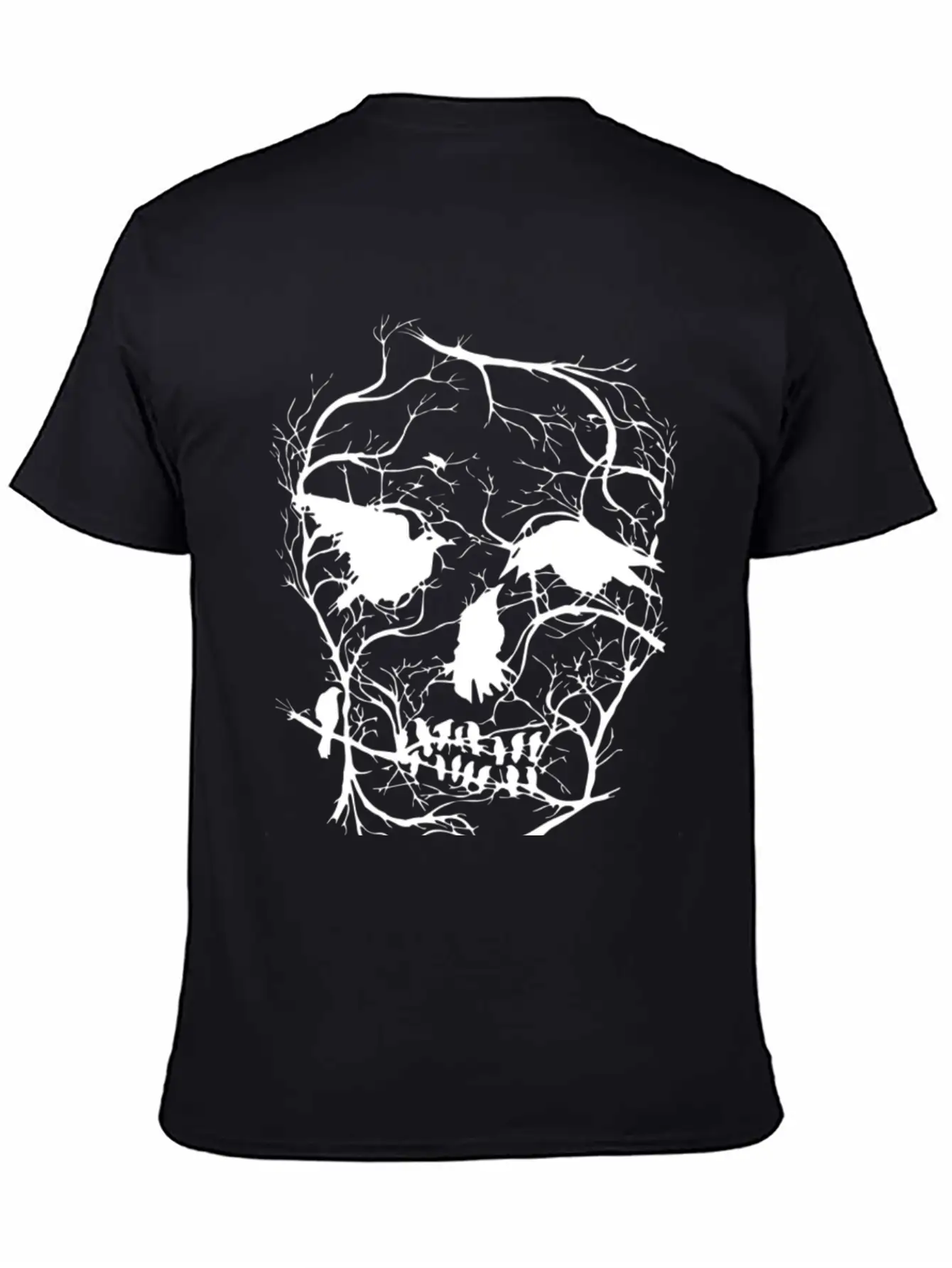 Death Skull Tree Bird Banksy Street Art Graffiti S Modern Fit Casual T-Shirt – Clean And Versatile Design