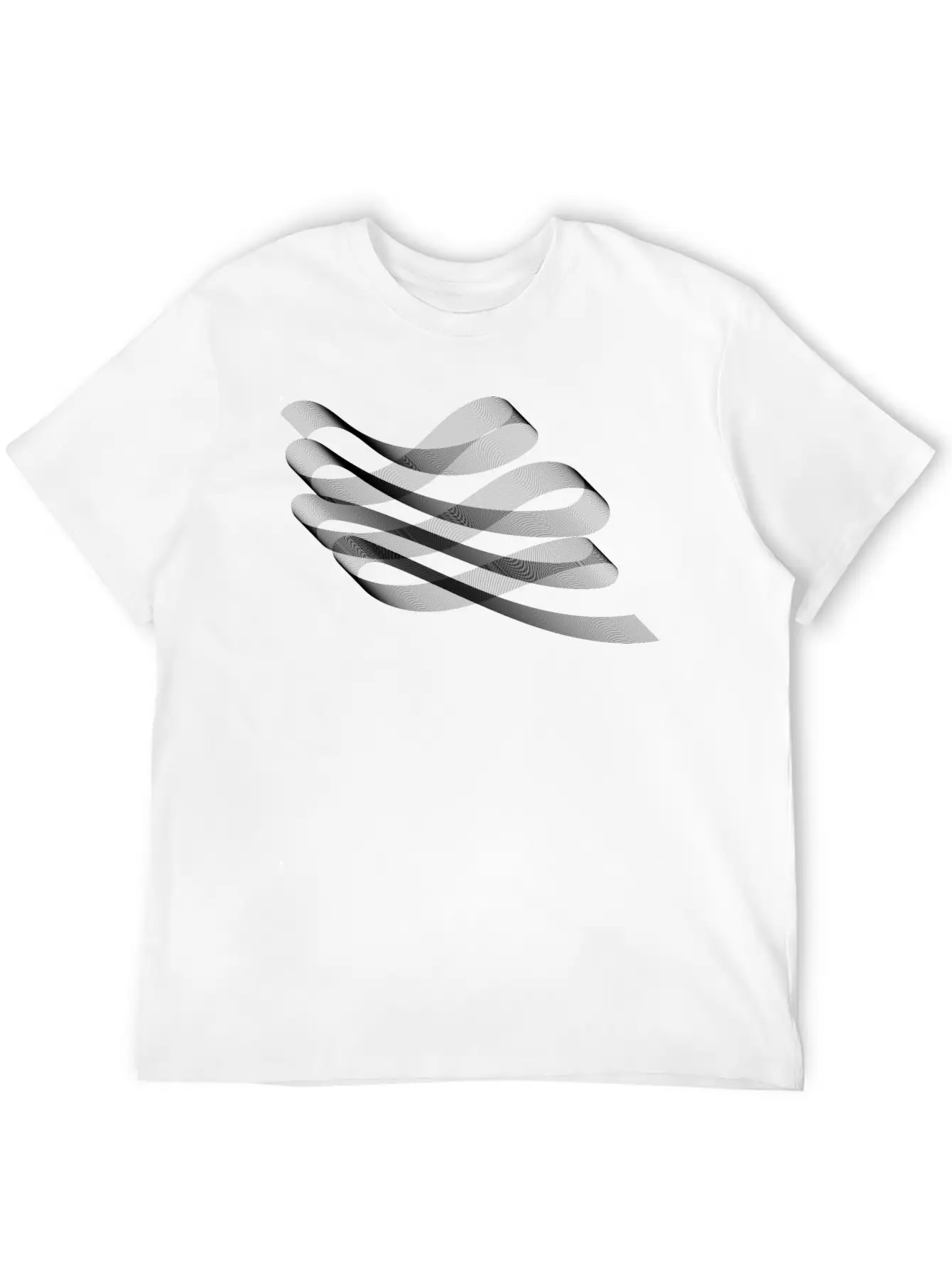 Decorative Flourish Line Art Ribbon Timeless Short Sleeve Tee – Comfy And Minimalist Design