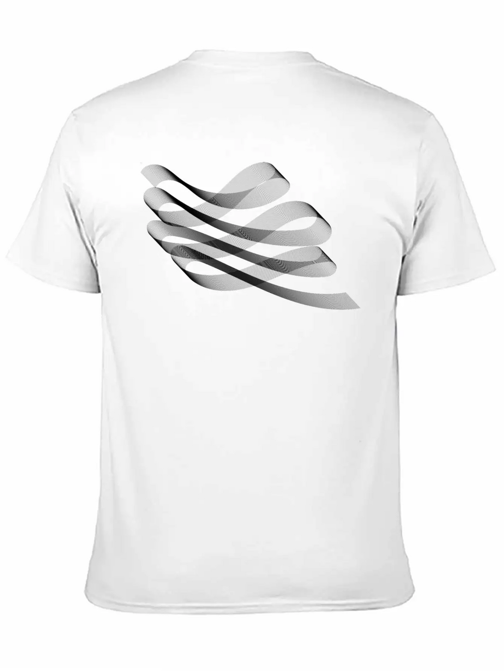 Decorative Flourish Line Art Ribbon Timeless Short Sleeve Tee – Comfy And Minimalist Design