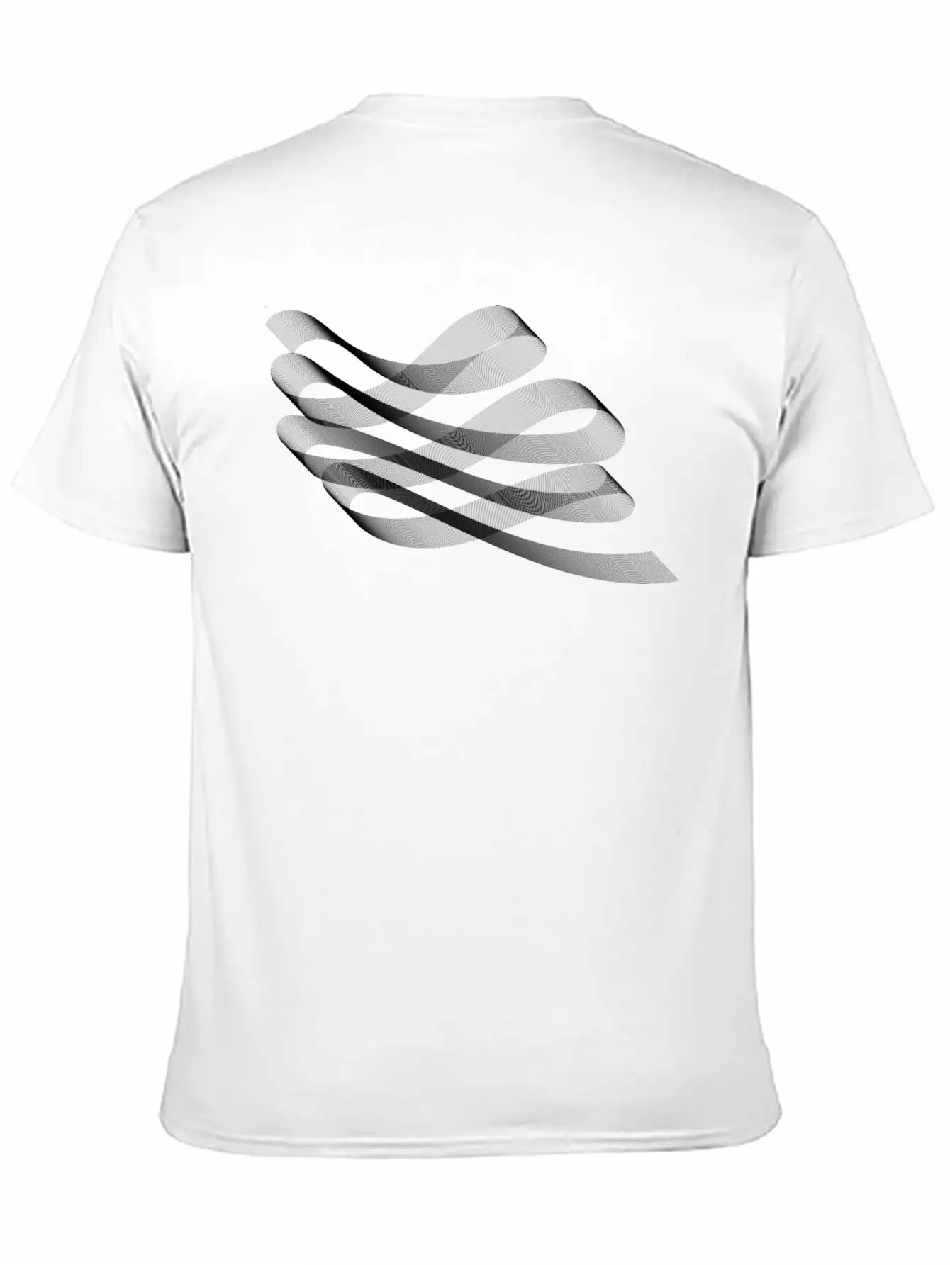 Decorative Flourish Line Art Ribbon Timeless Short Sleeve Tee – Comfy And Minimalist Design