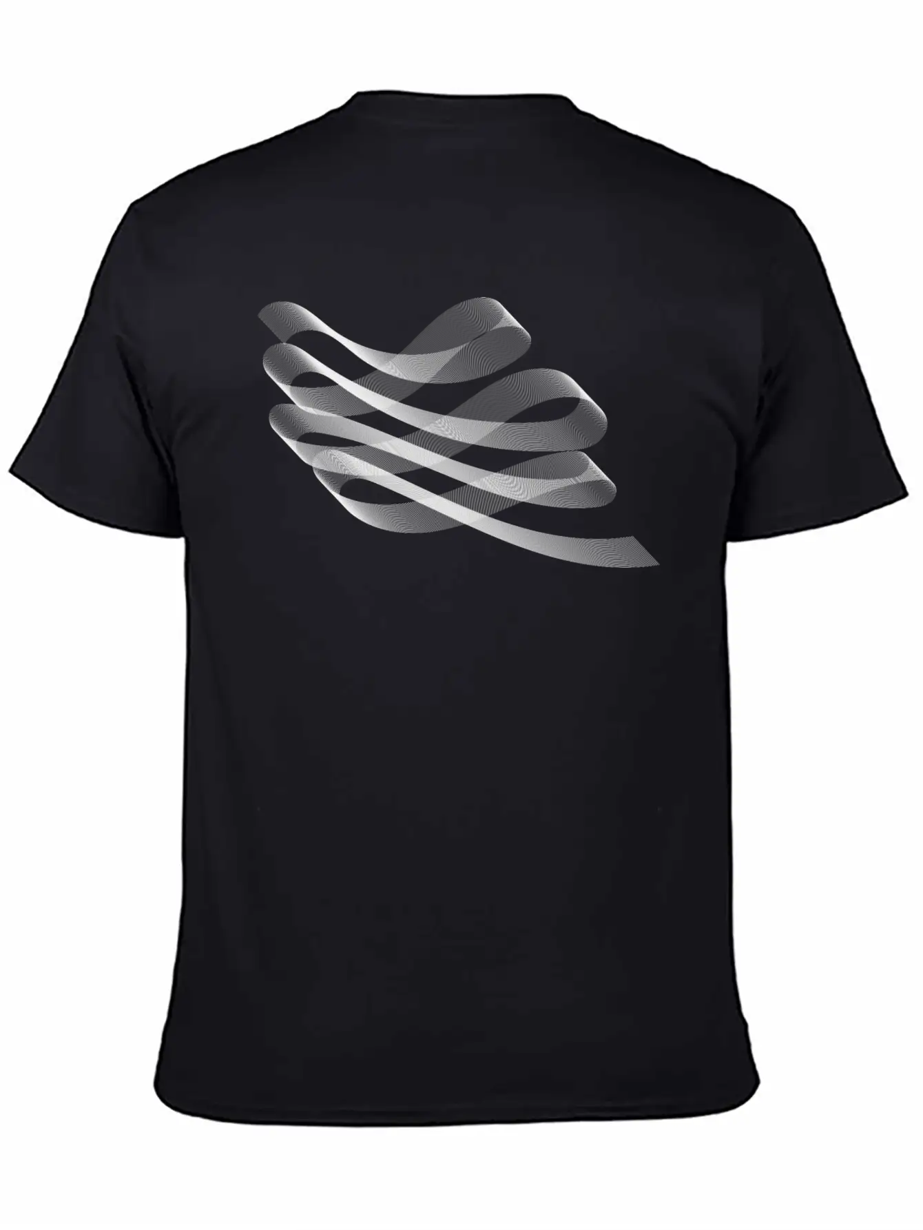 Decorative Flourish Line Art Ribbon Timeless Short Sleeve Tee – Comfy And Minimalist Design