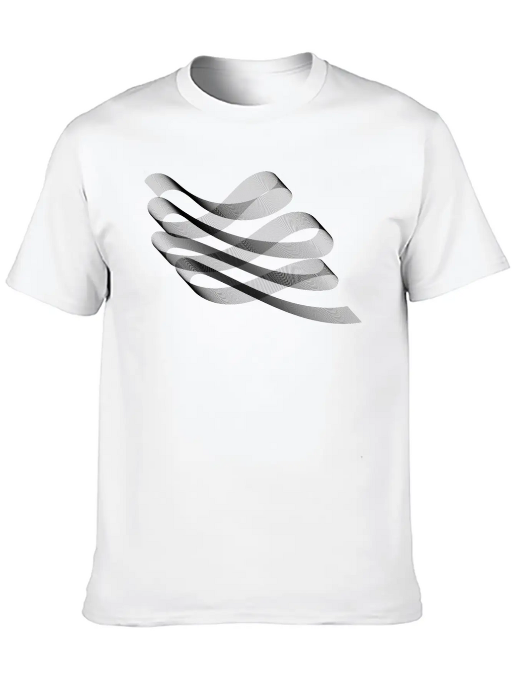 Decorative Flourish Line Art Ribbon Timeless Short Sleeve Tee – Comfy And Minimalist Design