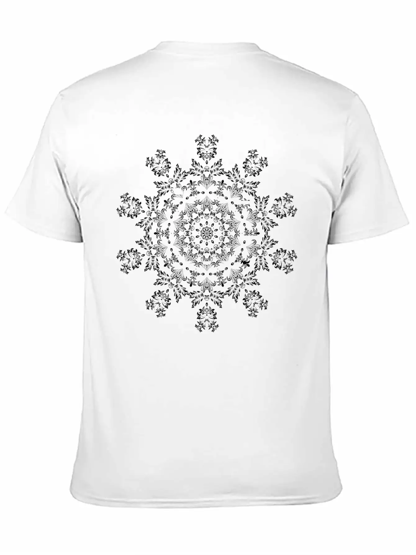 Decorative Ornamental Floral Flourish Design 19 Essential Cotton Tee For Daily Outfits – Unisex Style