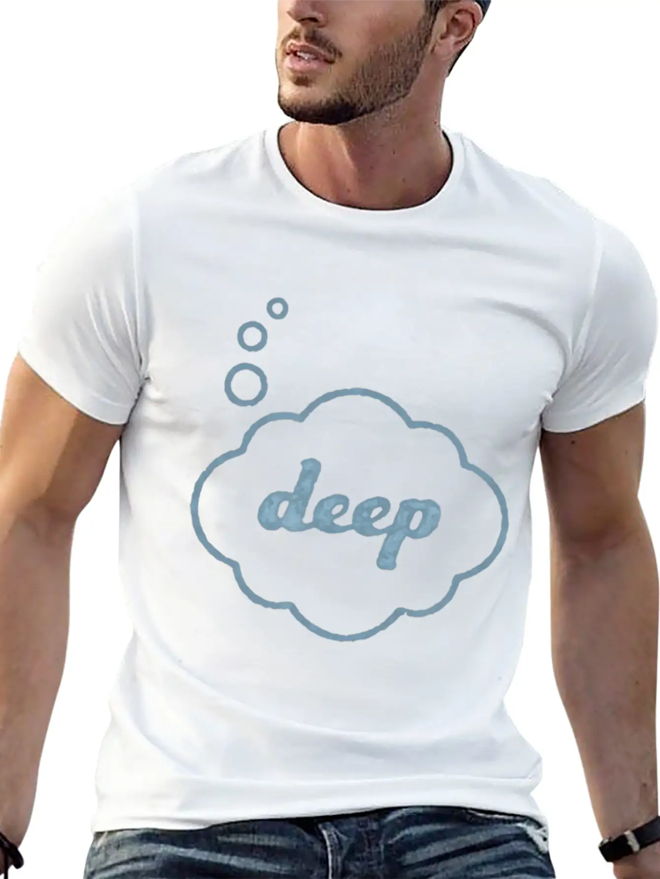 Deep Thought Funny Sarcasm Graphic For Men Women Relaxed Everyday Tee – Lightweight And Durable Cotton