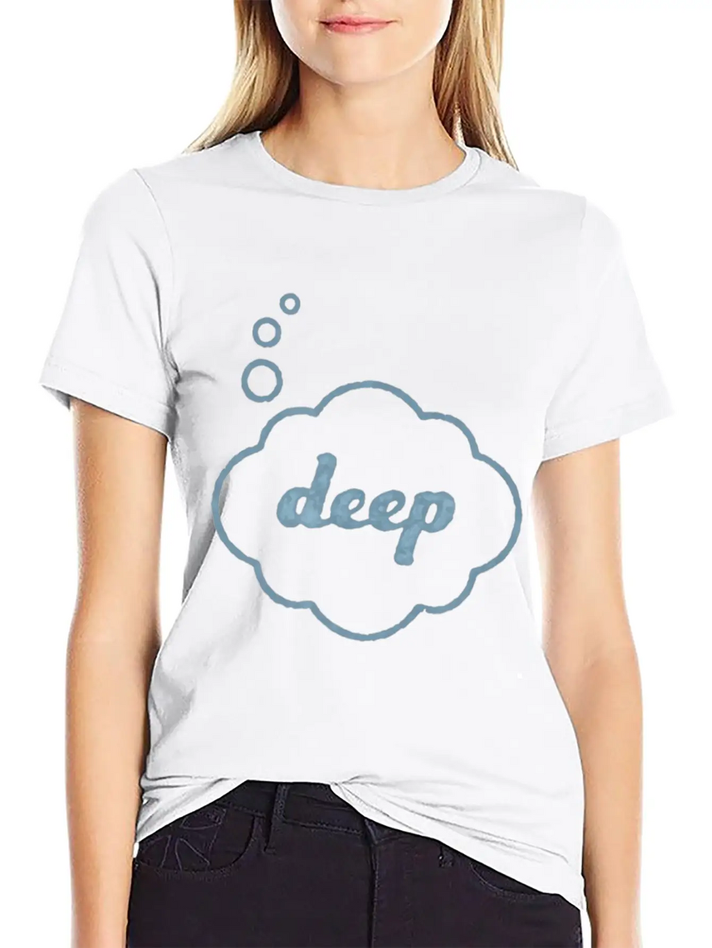 Deep Thought Funny Sarcasm Graphic For Men Women Relaxed Everyday Tee – Lightweight And Durable Cotton
