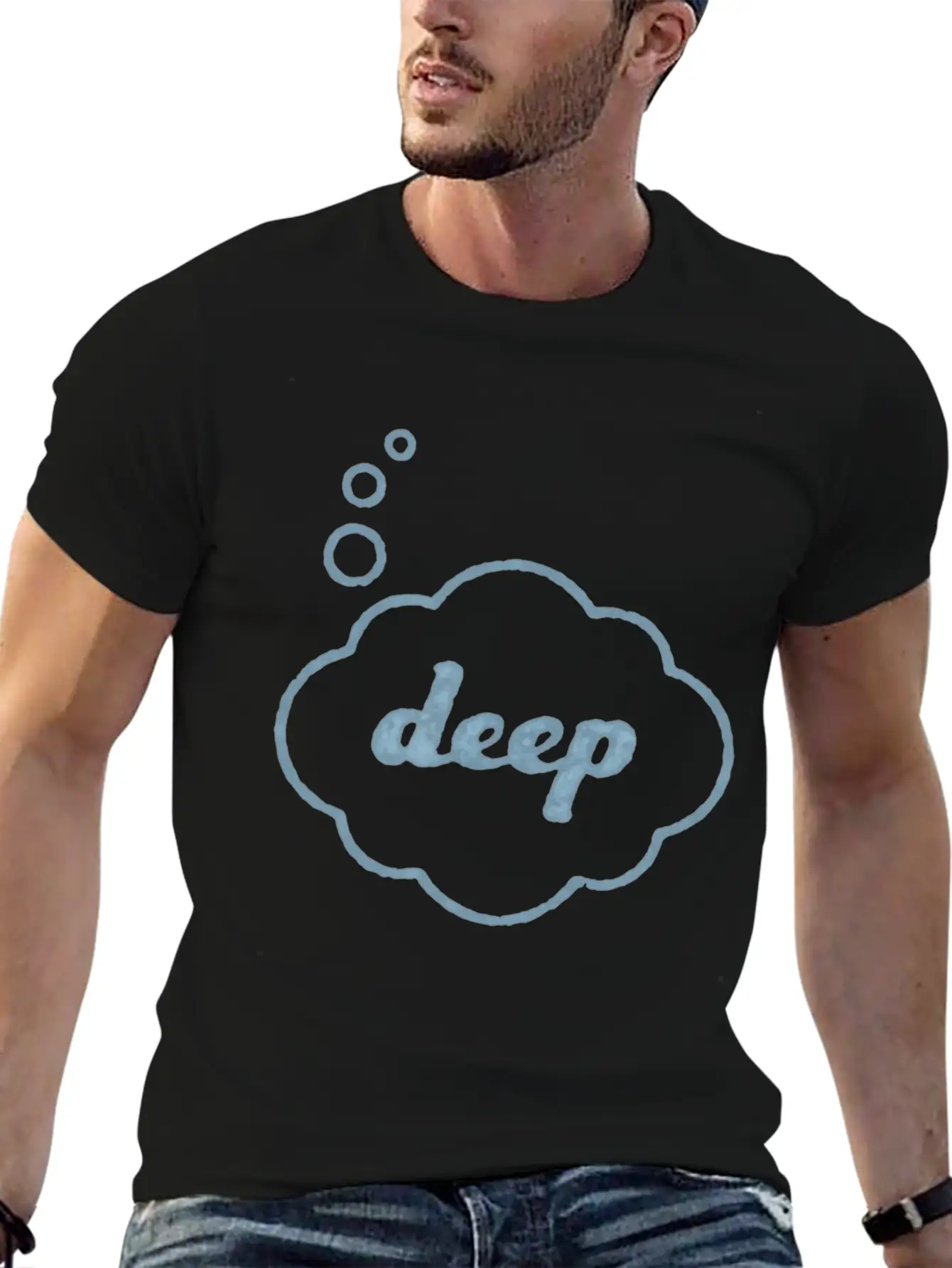 Deep Thought Funny Sarcasm Graphic For Men Women Relaxed Everyday Tee – Lightweight And Durable Cotton