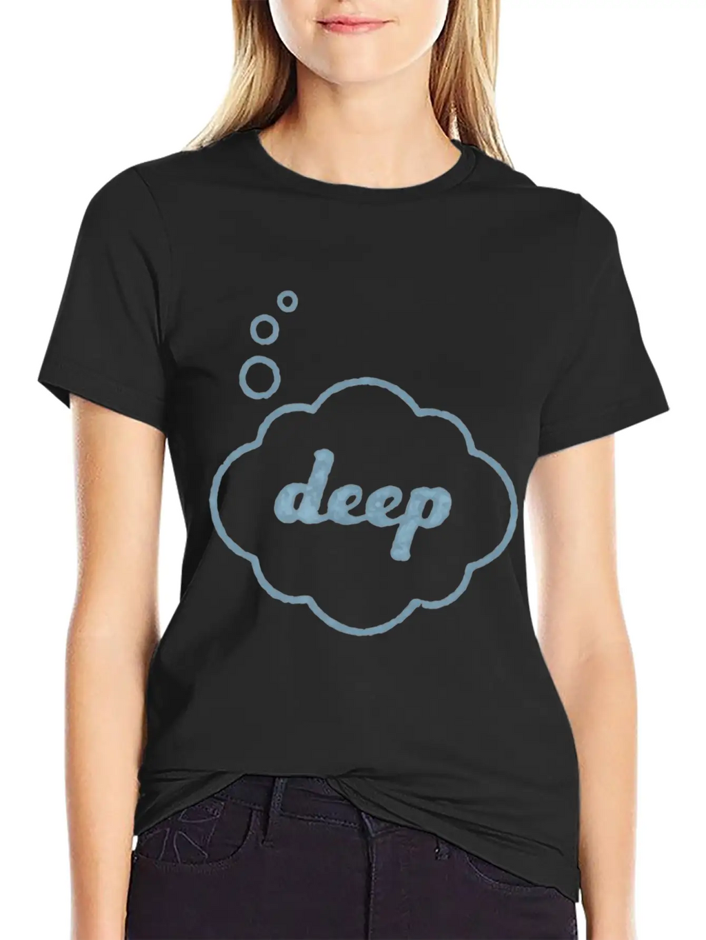 Deep Thought Funny Sarcasm Graphic For Men Women Relaxed Everyday Tee – Lightweight And Durable Cotton