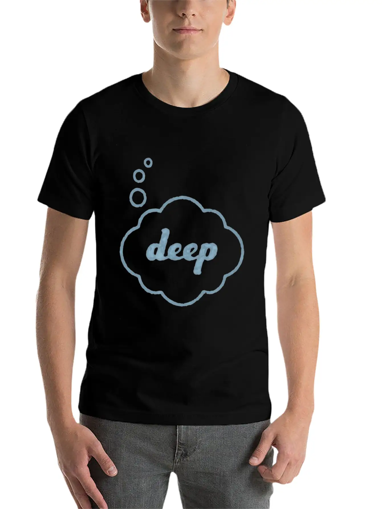Deep Thought Funny Sarcasm Graphic For Men Women Relaxed Everyday Tee – Lightweight And Durable Cotton