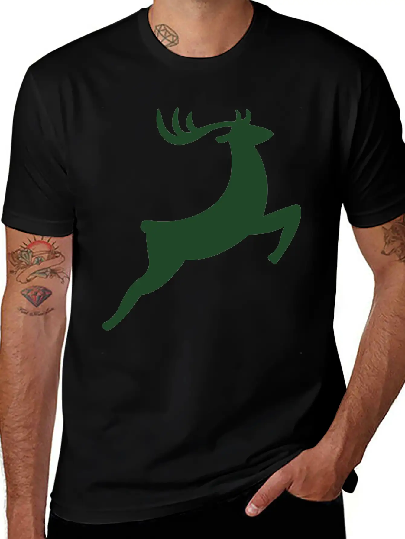 Deer Basic Graphic T-Shirt – Daily Comfort In Soft Cotton