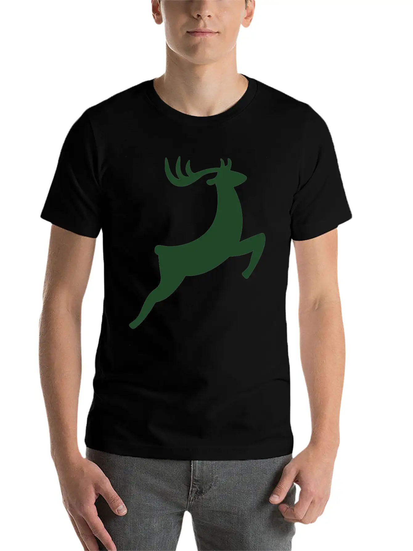 Deer Basic Graphic T-Shirt – Daily Comfort In Soft Cotton