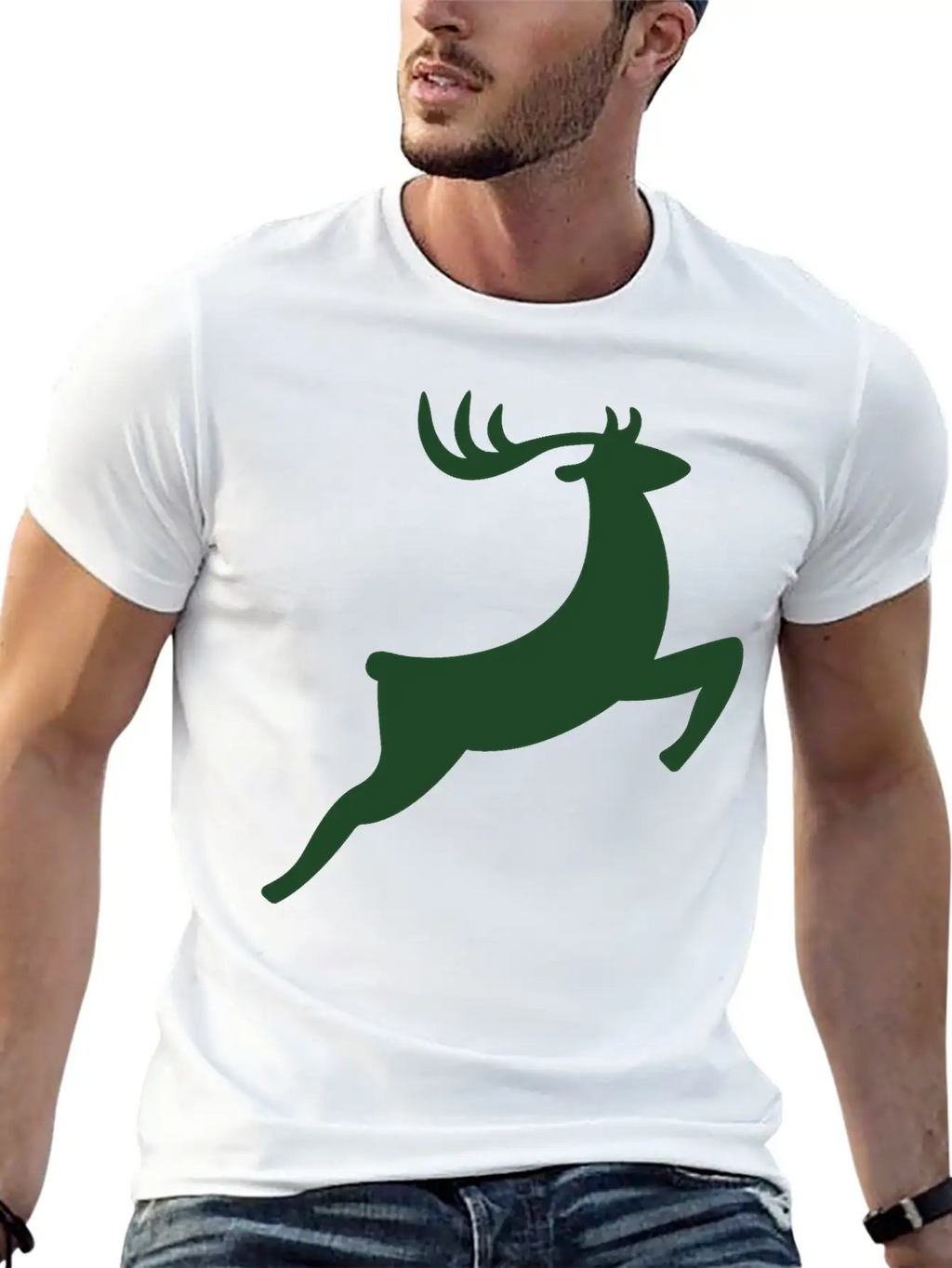 Deer Basic Graphic T-Shirt – Daily Comfort In Soft Cotton