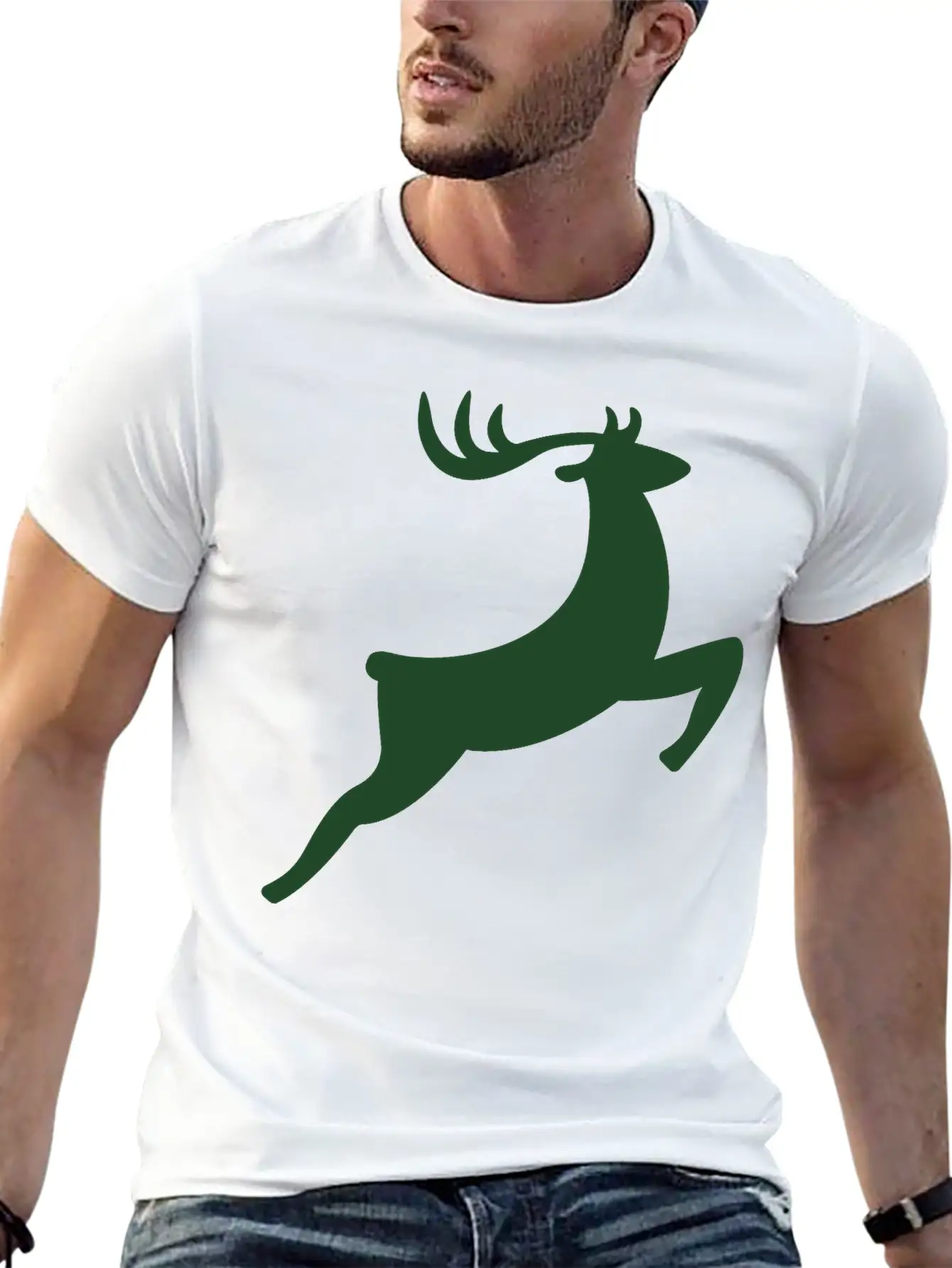 Deer Basic Graphic T-Shirt – Daily Comfort In Soft Cotton