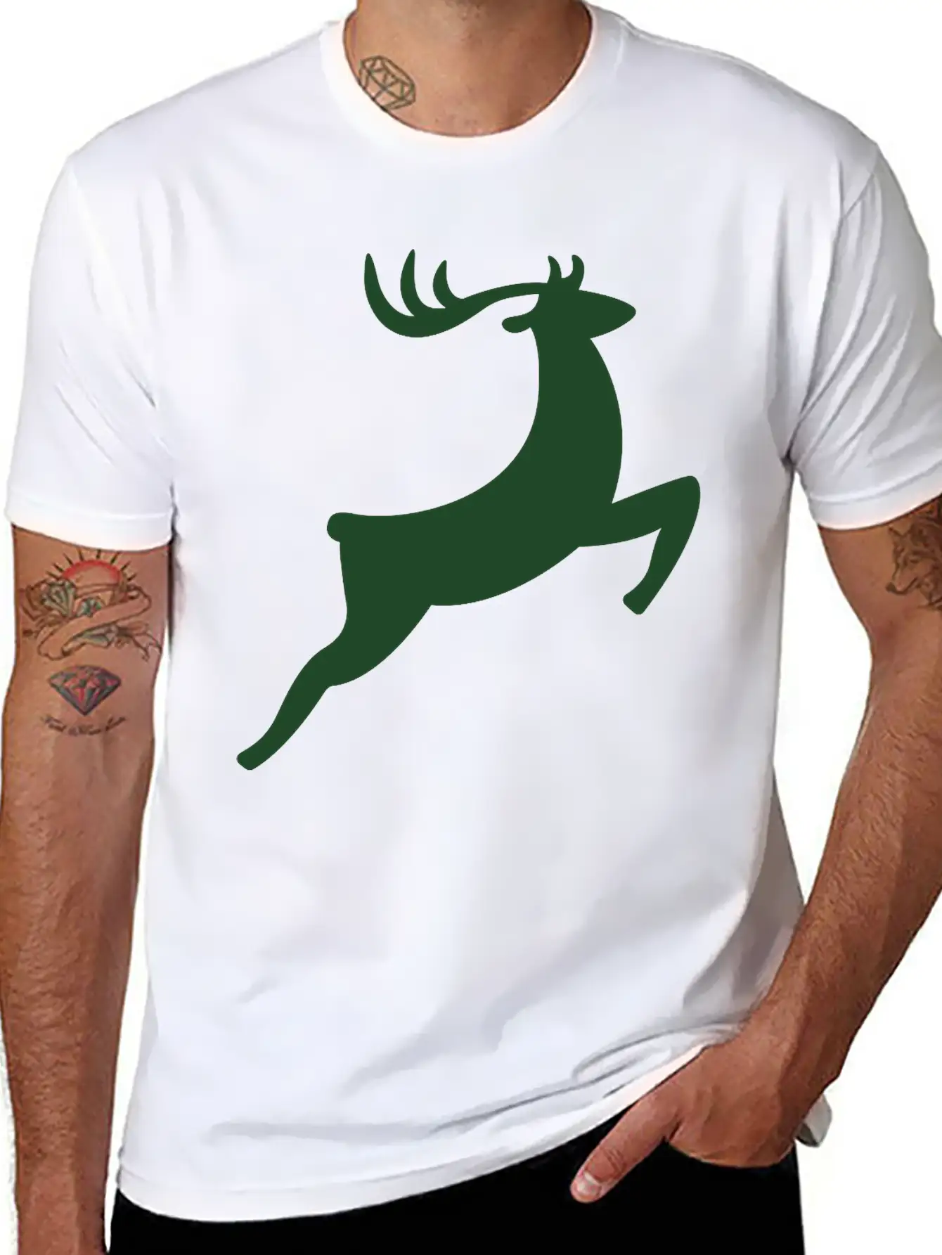 Deer Basic Graphic T-Shirt – Daily Comfort In Soft Cotton
