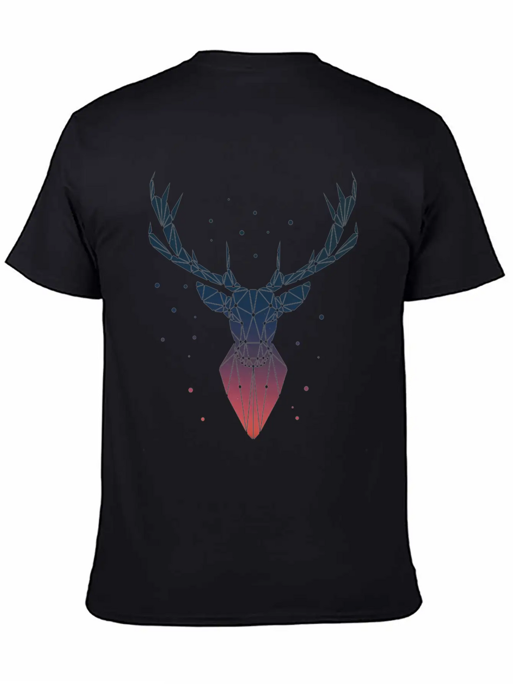 Deer Geometric Classic Cotton Tee – Unisex Comfort For Any Season