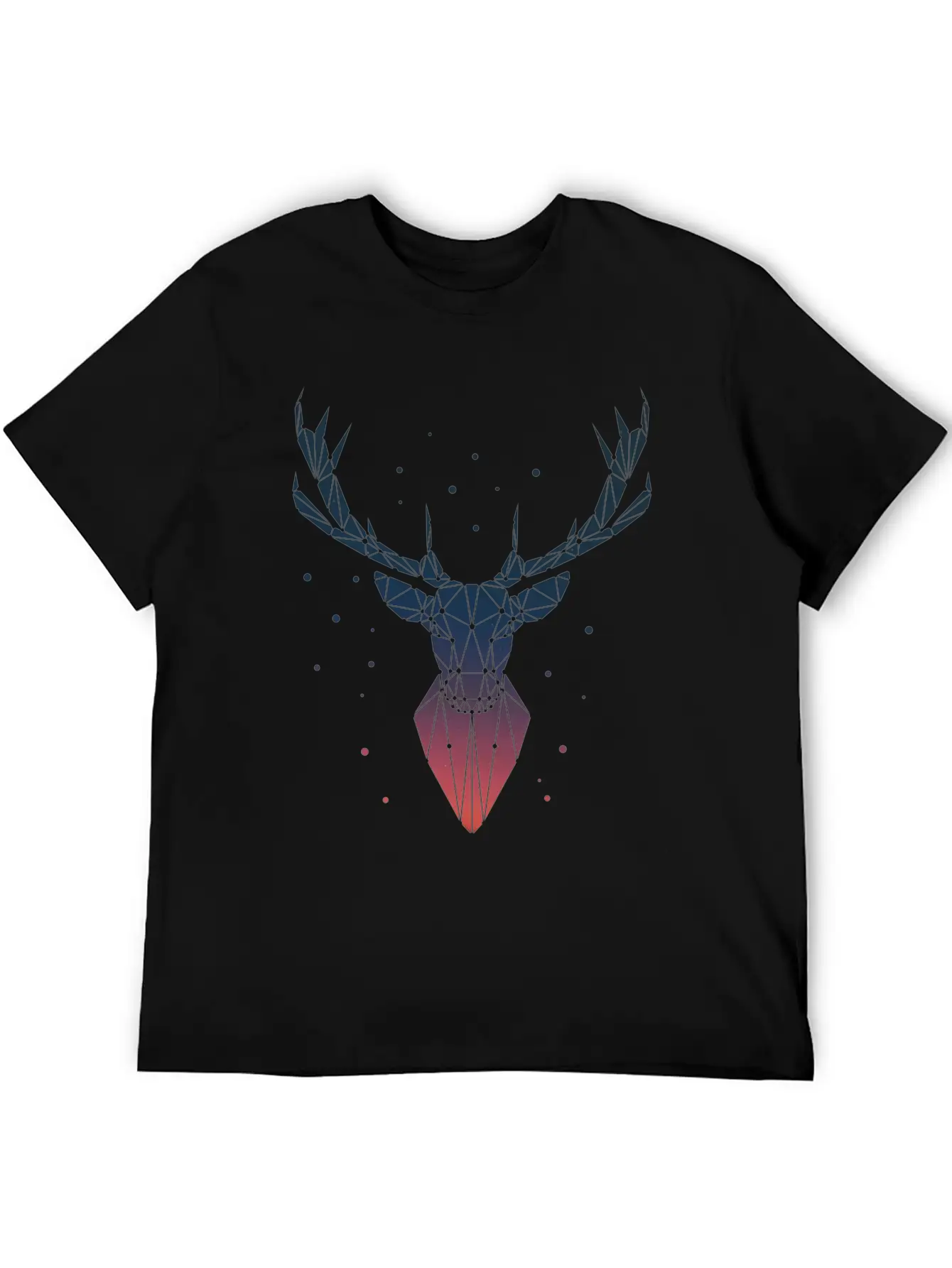 Deer Geometric Classic Cotton Tee – Unisex Comfort For Any Season