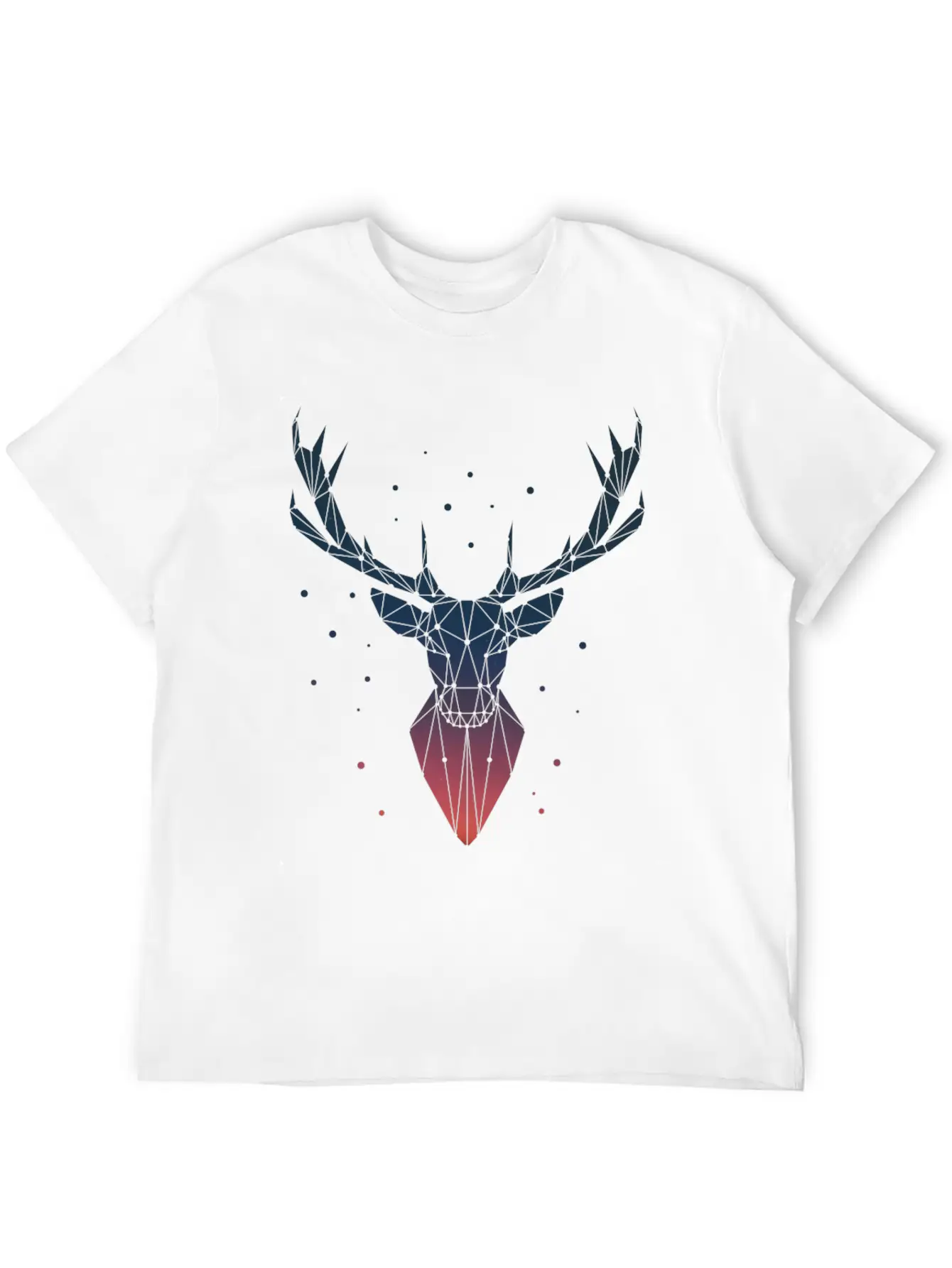 Deer Geometric Classic Cotton Tee – Unisex Comfort For Any Season