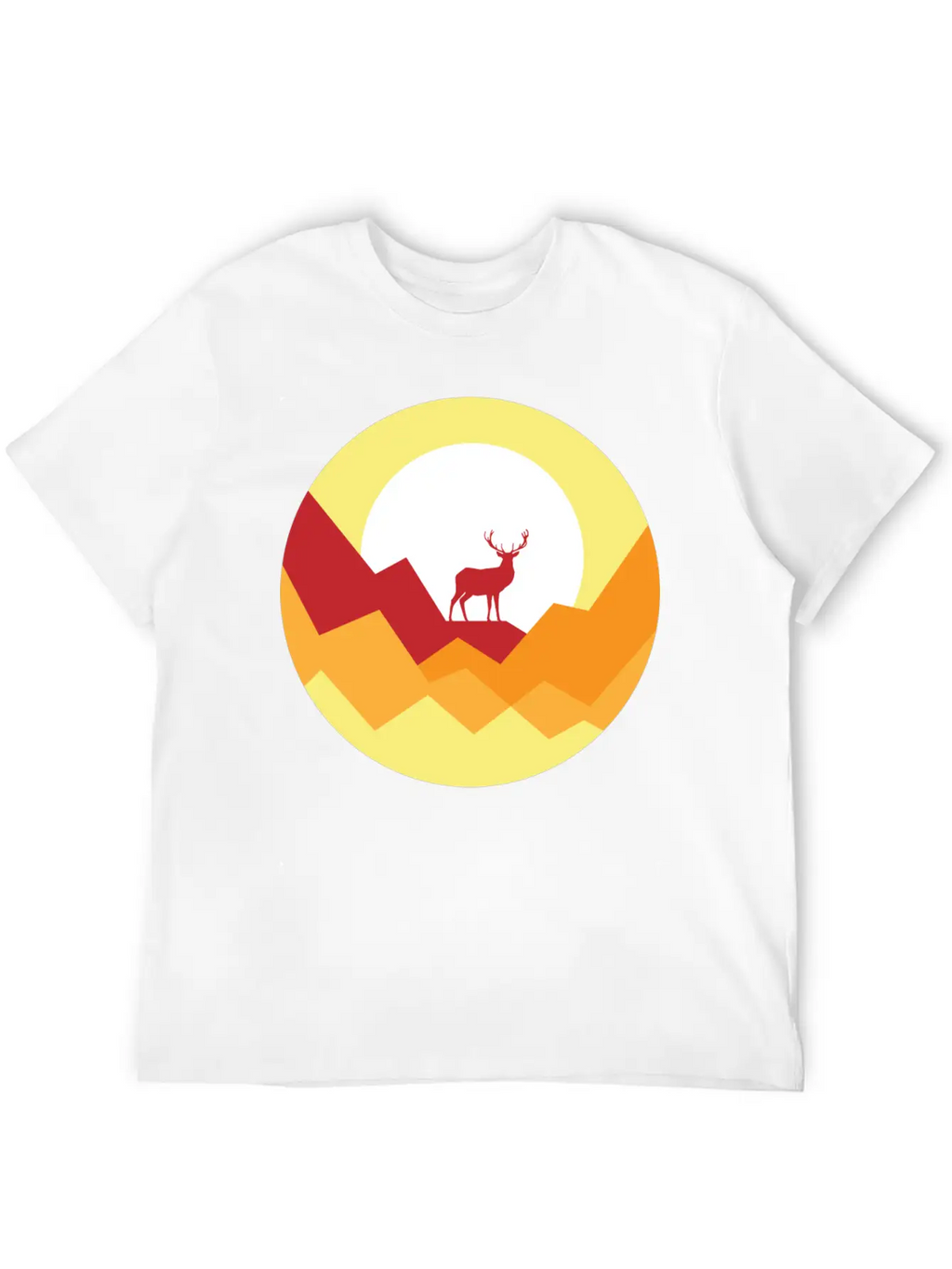 Deer Gift Nature Planet Forest Basic Graphic T-Shirt – Daily Comfort In Soft Cotton