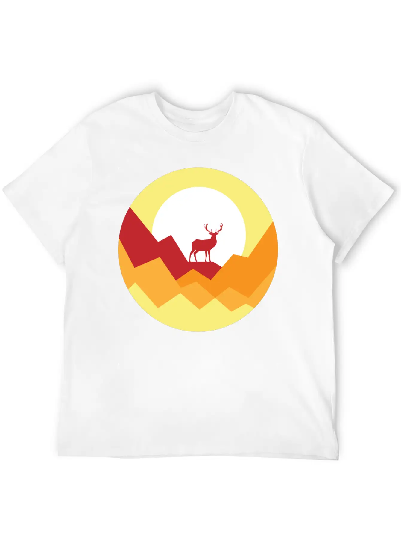 Deer Gift Nature Planet Forest Basic Graphic T-Shirt – Daily Comfort In Soft Cotton