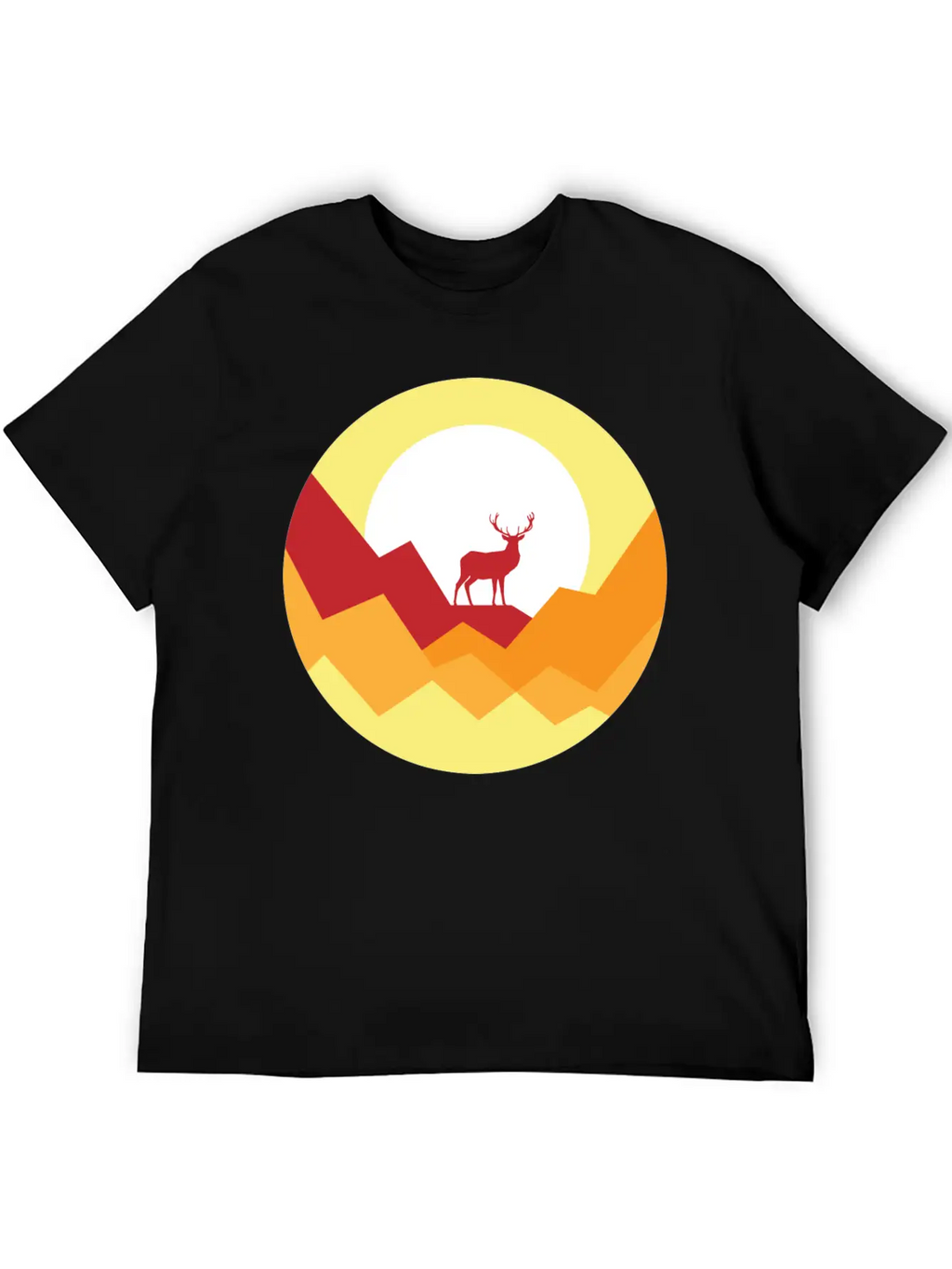 Deer Gift Nature Planet Forest Basic Graphic T-Shirt – Daily Comfort In Soft Cotton