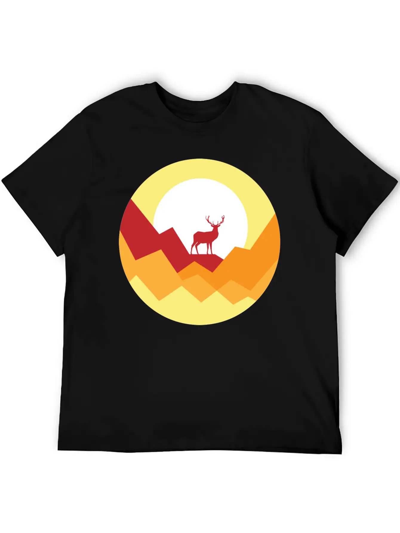 Deer Gift Nature Planet Forest Basic Graphic T-Shirt – Daily Comfort In Soft Cotton