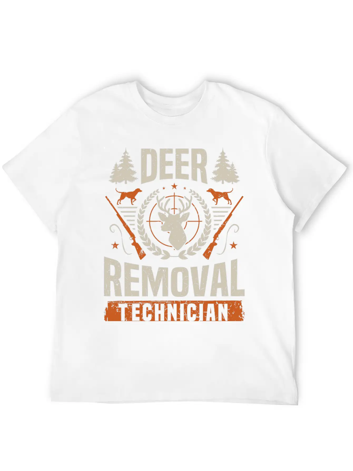 Deer Removal Technician Funny Deer Hunter Hunting Classic Cotton Tee – Unisex Comfort For Any Season