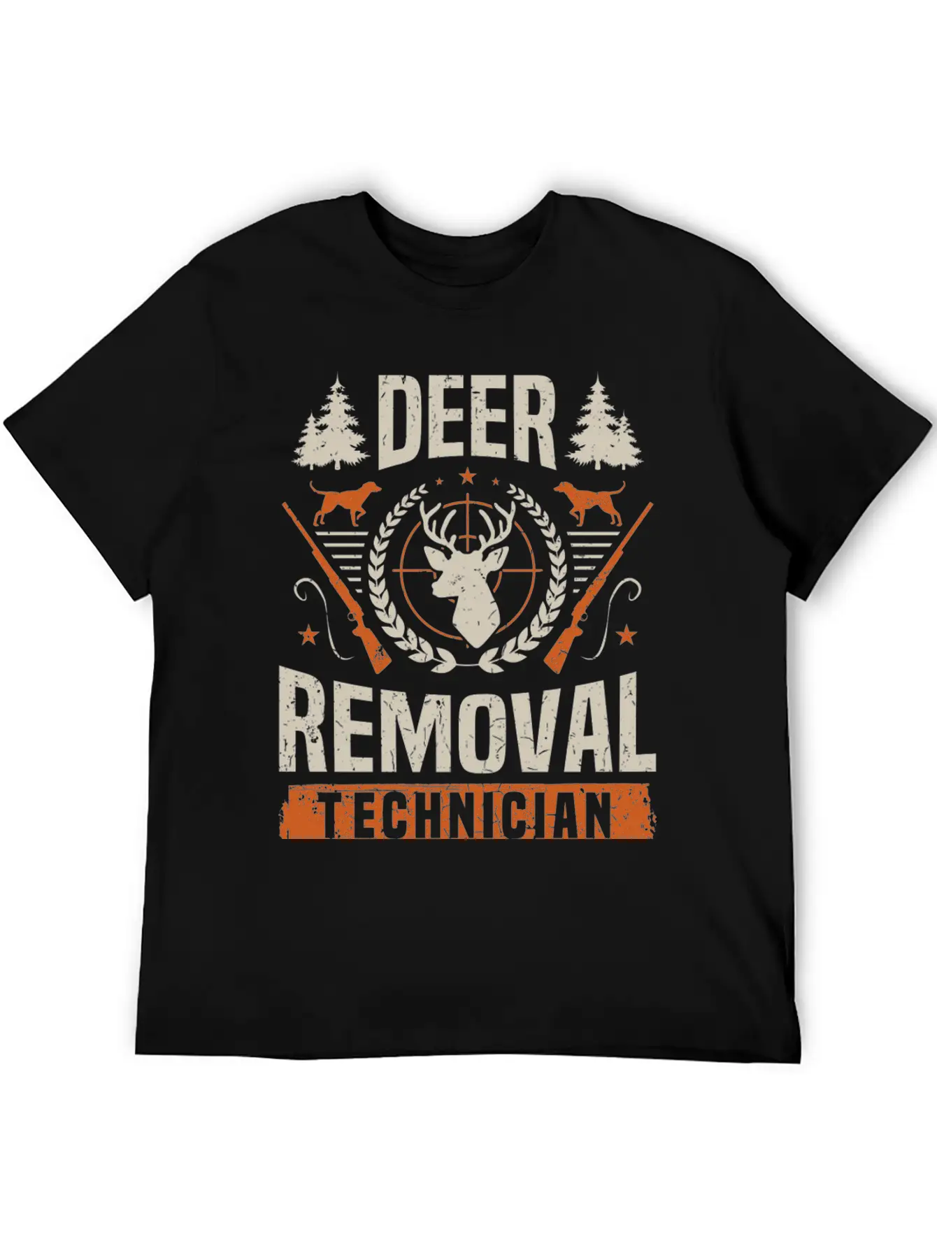 Deer Removal Technician Funny Deer Hunter Hunting Classic Cotton Tee – Unisex Comfort For Any Season