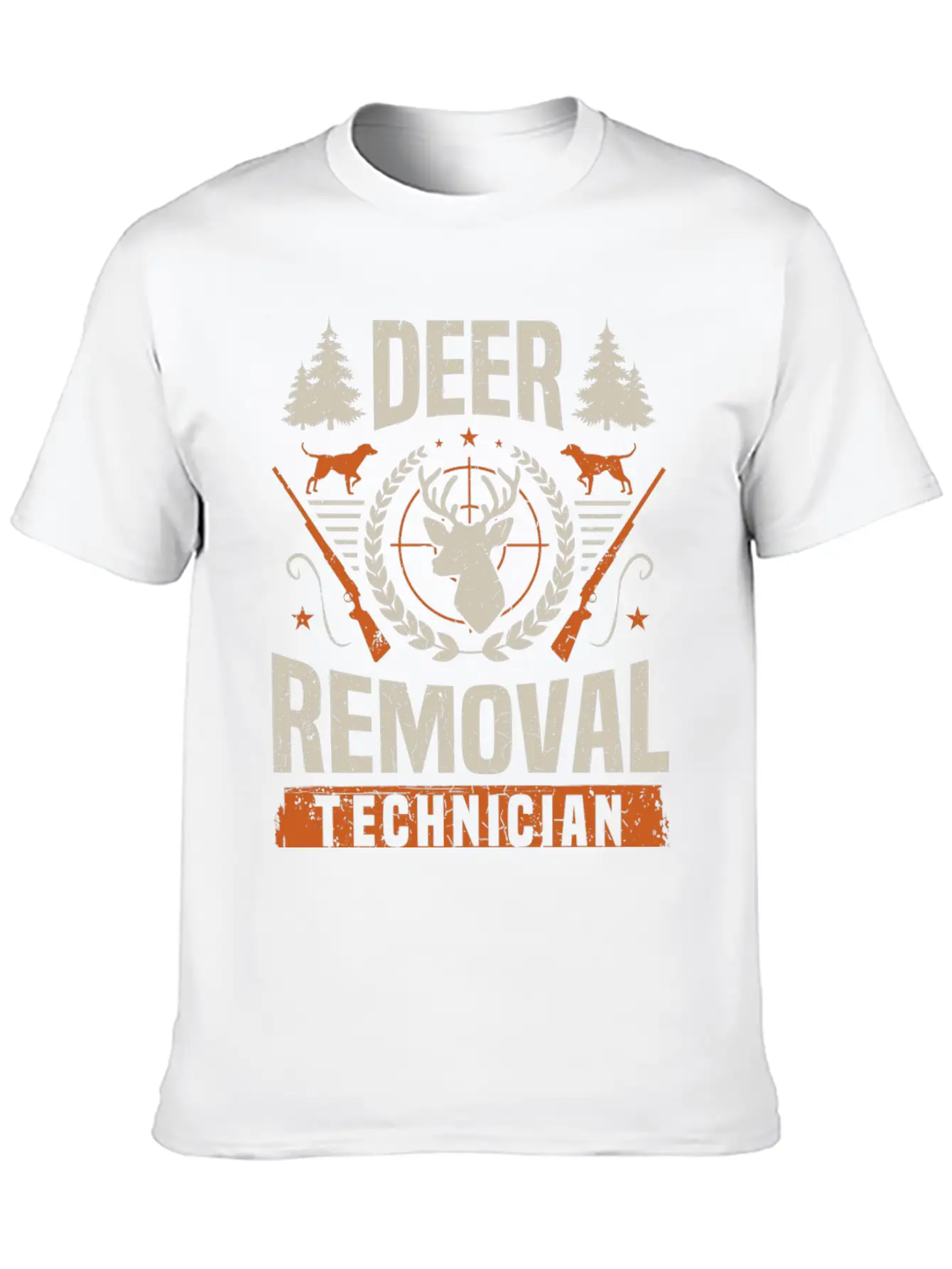 Deer Removal Technician Funny Deer Hunter Hunting Classic Cotton Tee – Unisex Comfort For Any Season