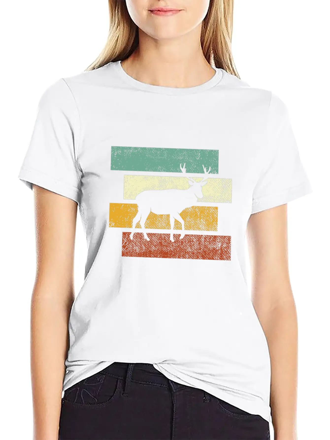 Deer Retro Relaxed Everyday Tee – Lightweight And Durable Cotton