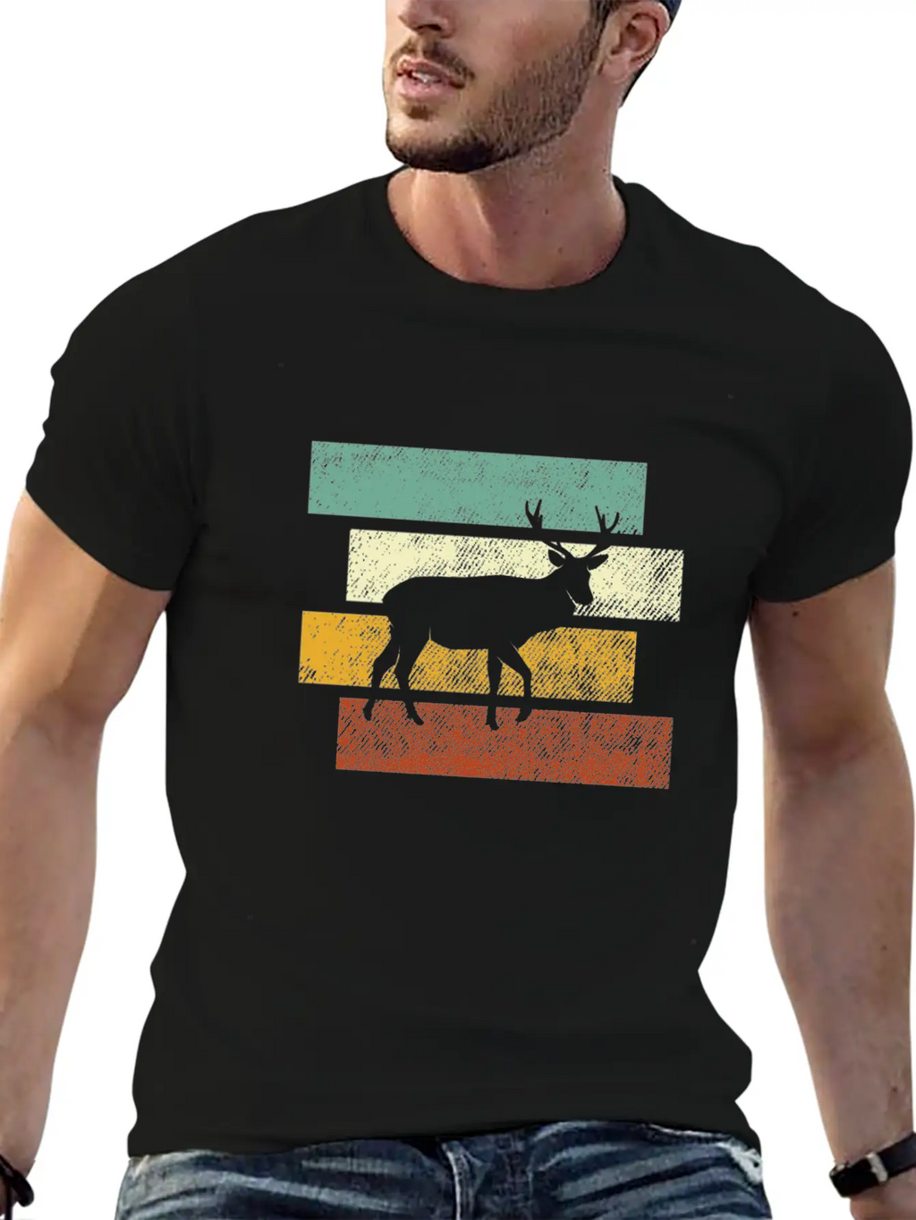 Deer Retro Relaxed Everyday Tee – Lightweight And Durable Cotton