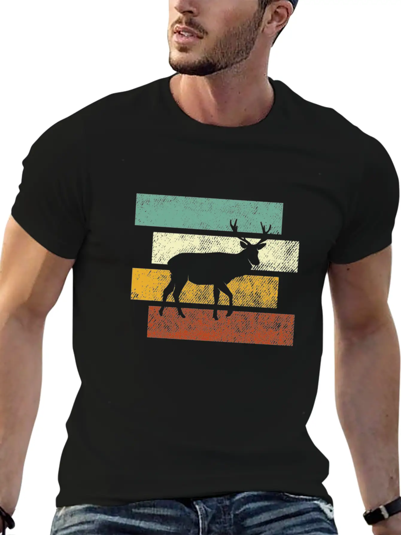 Deer Retro Relaxed Everyday Tee – Lightweight And Durable Cotton
